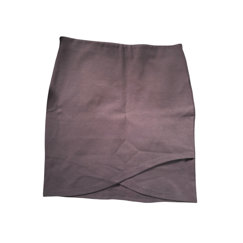 Aritzia Sunday Best Primrose Mini Faux Wrap Skirt Gray Womens M 90 Minimalist